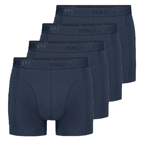 Ten Cate boxershorts organic cotton 4-pack blauw