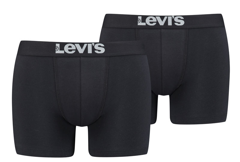 Levis boxershorts 2-pack zwart voorkant 