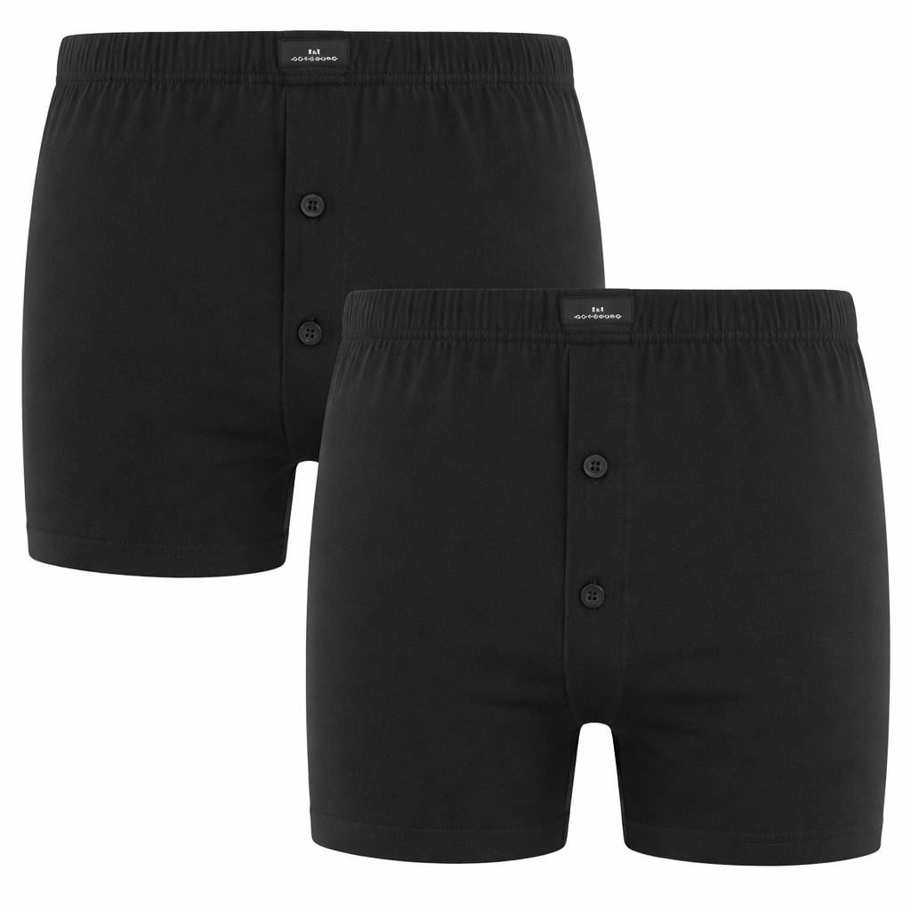 Gotzburg Jersey boxers wildlife 2-pack zwart