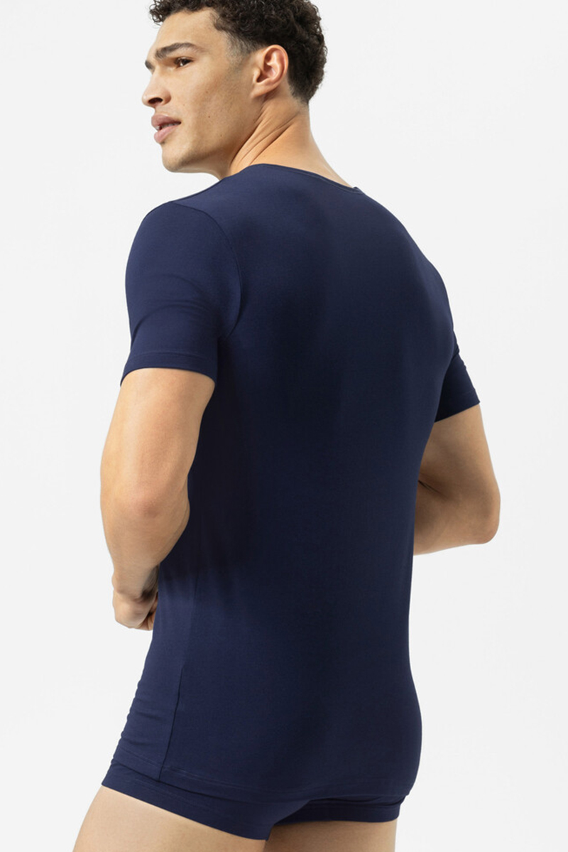 Mey T-shirt dry cotton ronde hals blauw