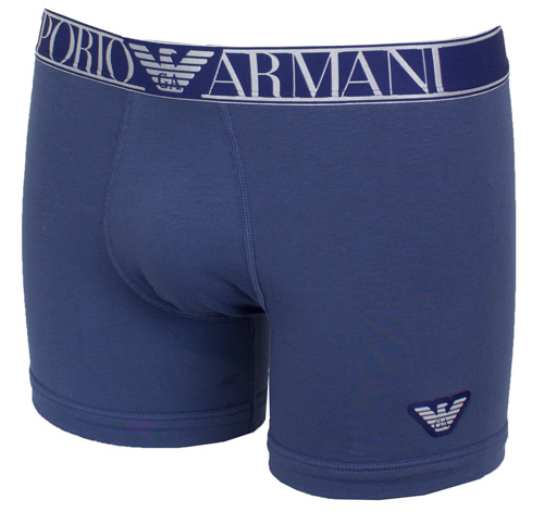 Emporio Armani boxershort blauw zijkant
