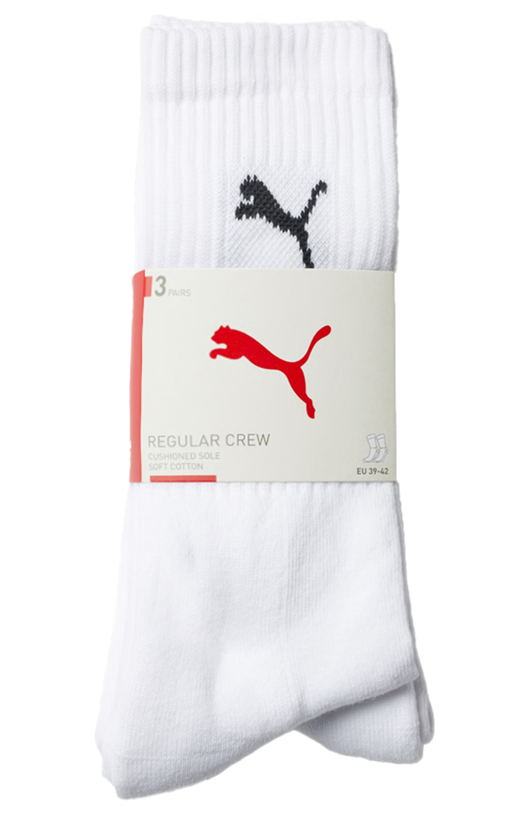 Puma Sportsokken 3-paar wit