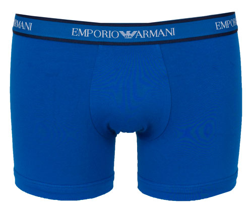 Armani boxershorts 3-pack blauw voorkant