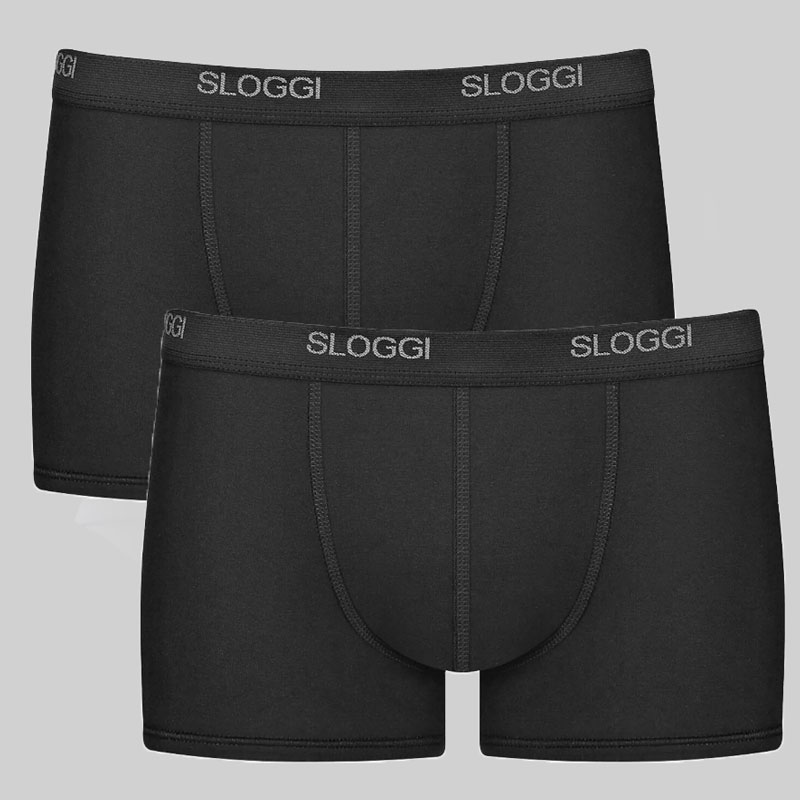 Sloggi Basic boxershort 2-pack zwart