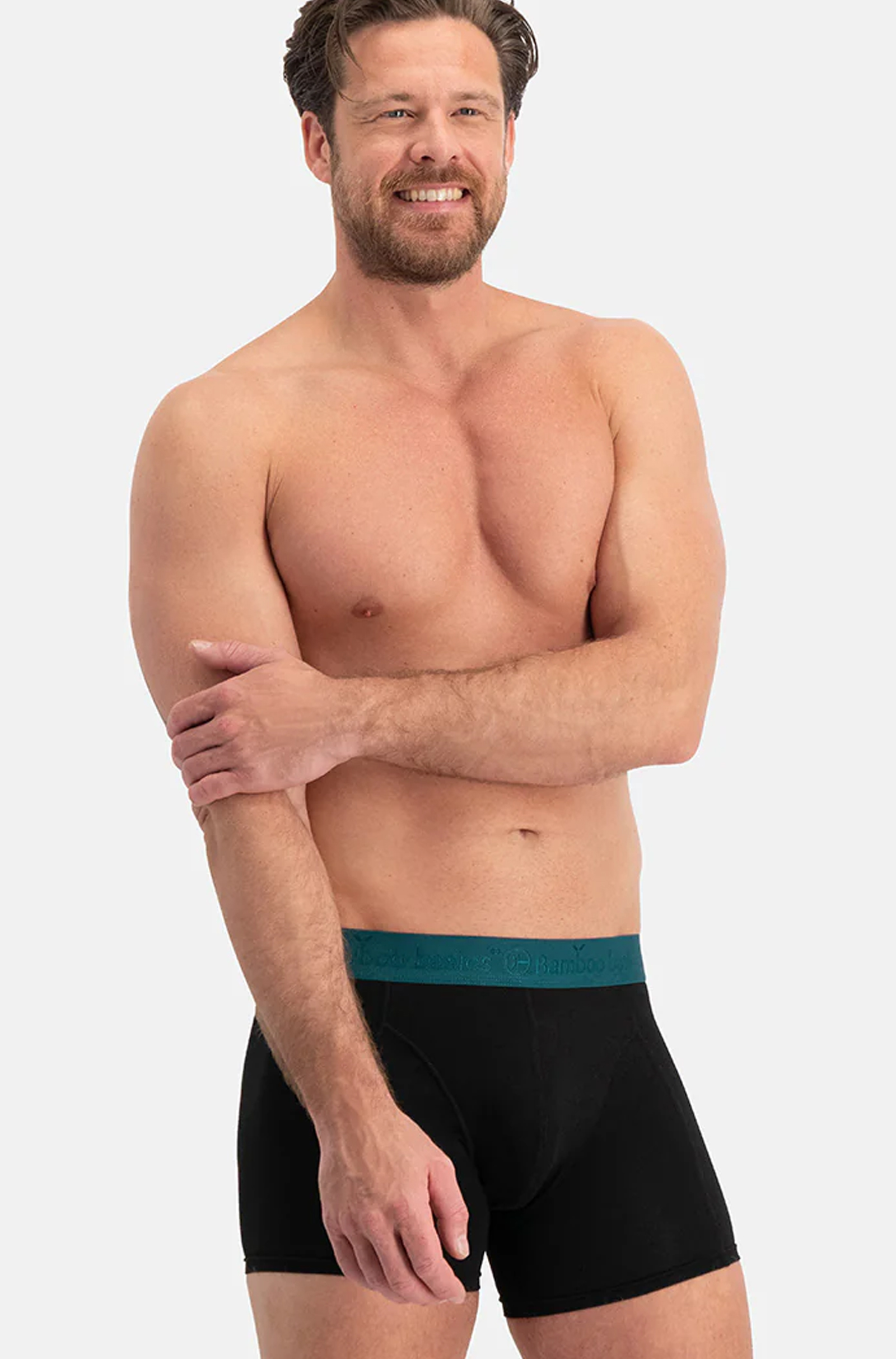 Bamboo basics 3-pack boxers Rico  petrol-zwart
