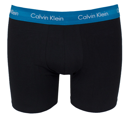 Calvin Klei boxershorts voorkant zwart-blauw