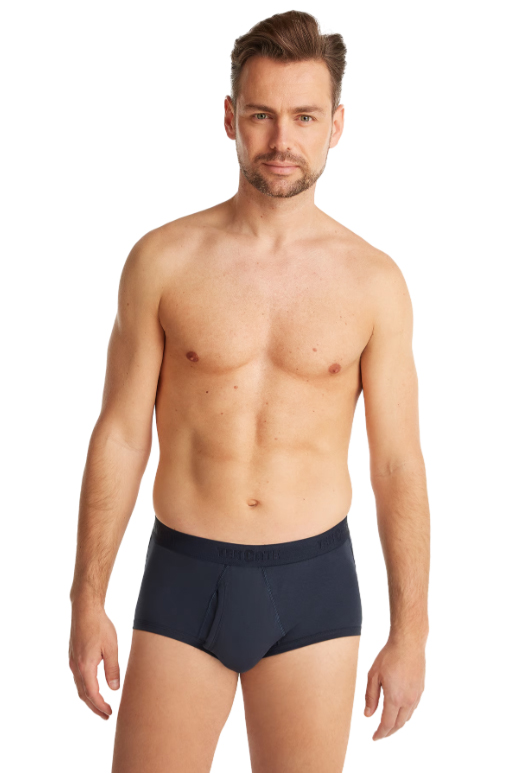 Ten Cate Organic classic slip met gulp 2-pack blauw