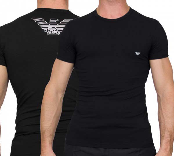 Armani T-shirt zwart big Eagle