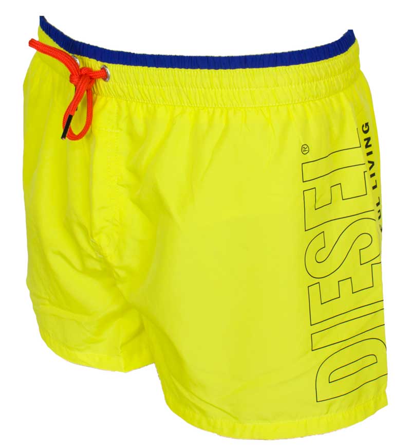Diesel zwembroek Sandy geel zijkant