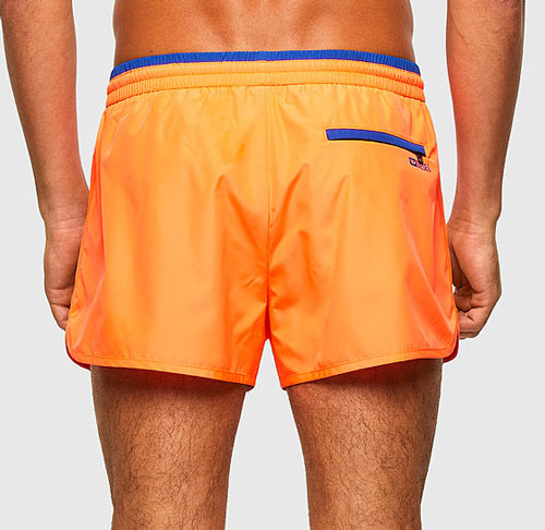 Diesel zwemshort Reef kort model oranje achterkant