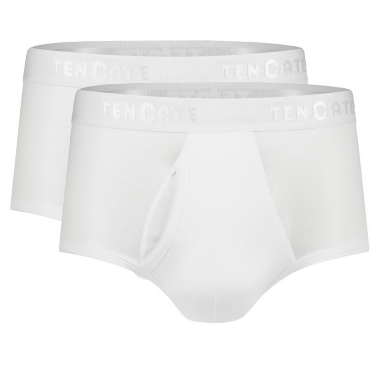 Ten Cate Organic classic slip met gulp 2-pack wit