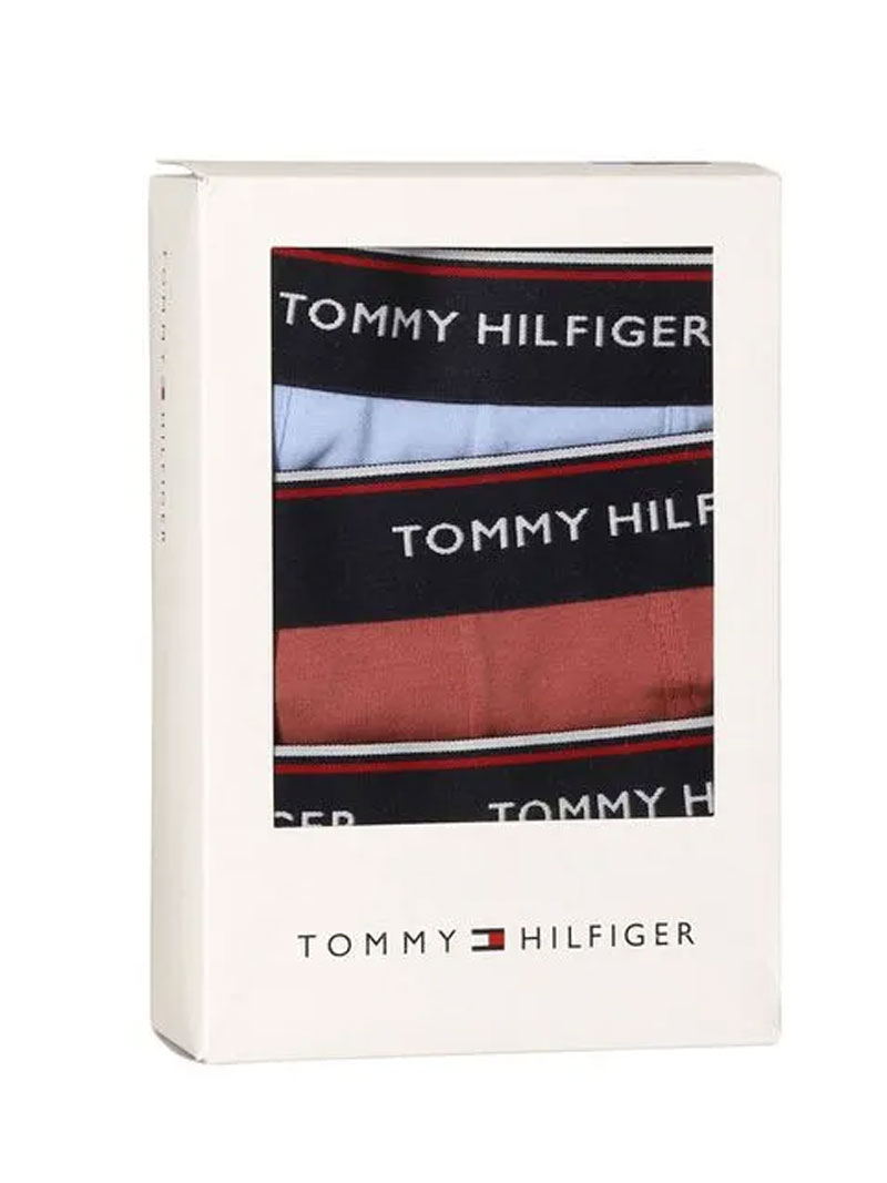 Tommy Hilfiger boxershorts 3-pack blue-rood-grijs