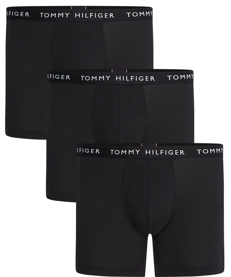Tommy Hilfiger boxershorts 3-pack zwart Organic cotton