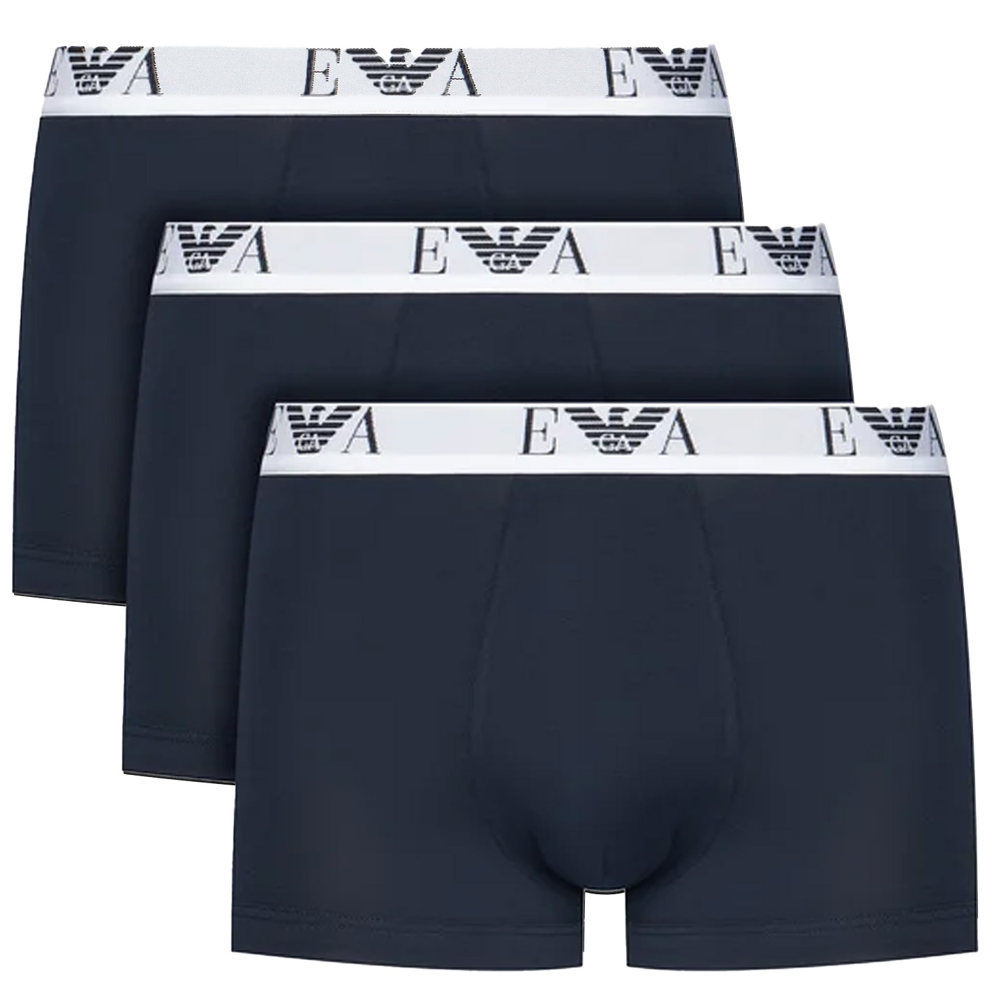 Armani boxers - trunk EA logo band 3-pack blauw