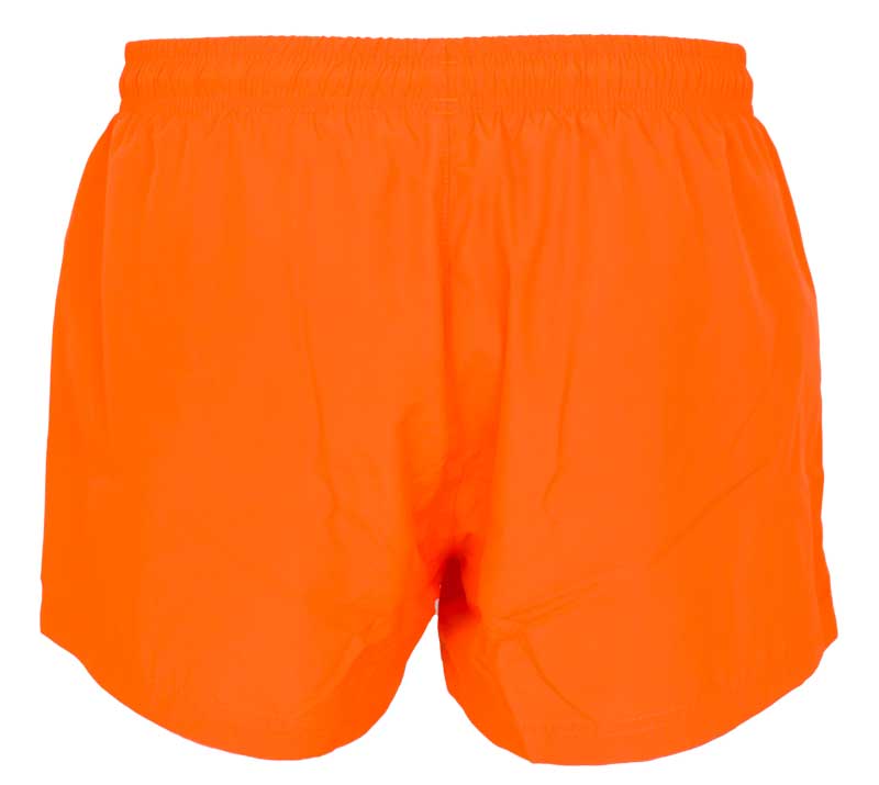 Hugo Boss Mooneye zwemshort oranje fluor achterkant