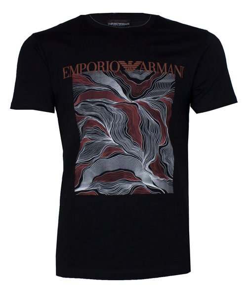 Armani T-shirt voorkant black fire