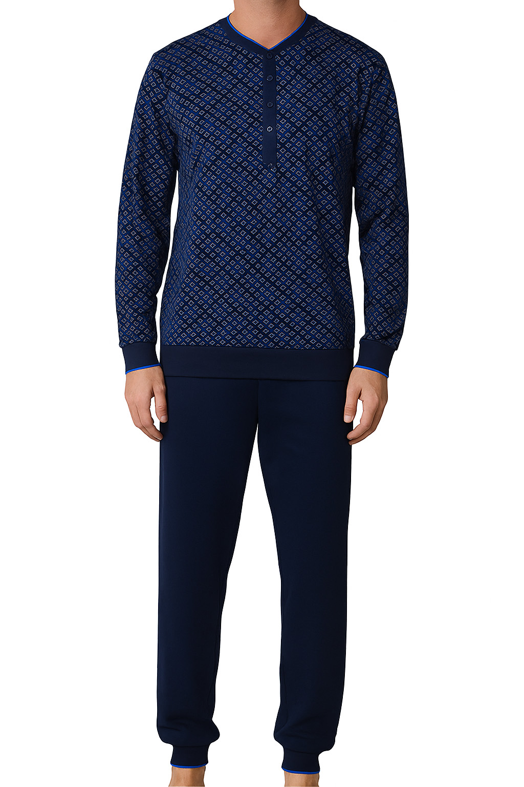 Pastunette Pyjama met knoopjes blauw 