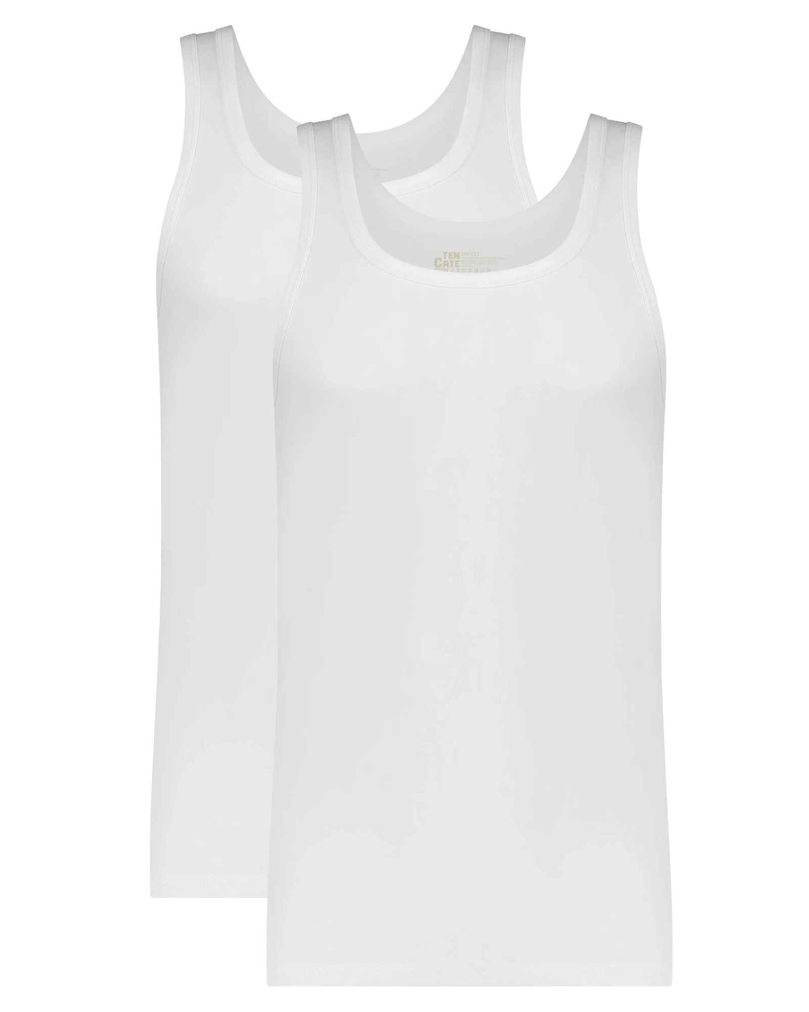 Ten Cate Singlet Organic Cotton 2-pack wit