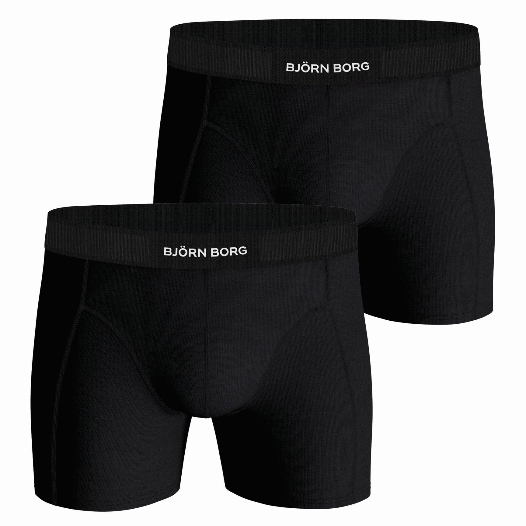 Bjorn Borg Boxershort premium cotton zwart 2-pa