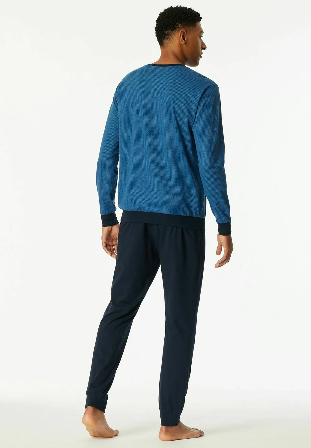 Schiesser Uncover pyjama met boorden aquarium