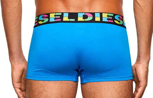 Diesel boxershorts Rainbow 3-pack blauw achterkant
