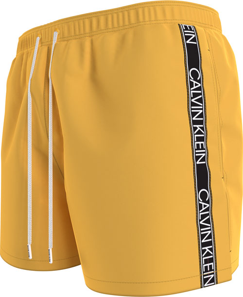 Calvin Klein zwemshort geel medium drawstring zijkant
