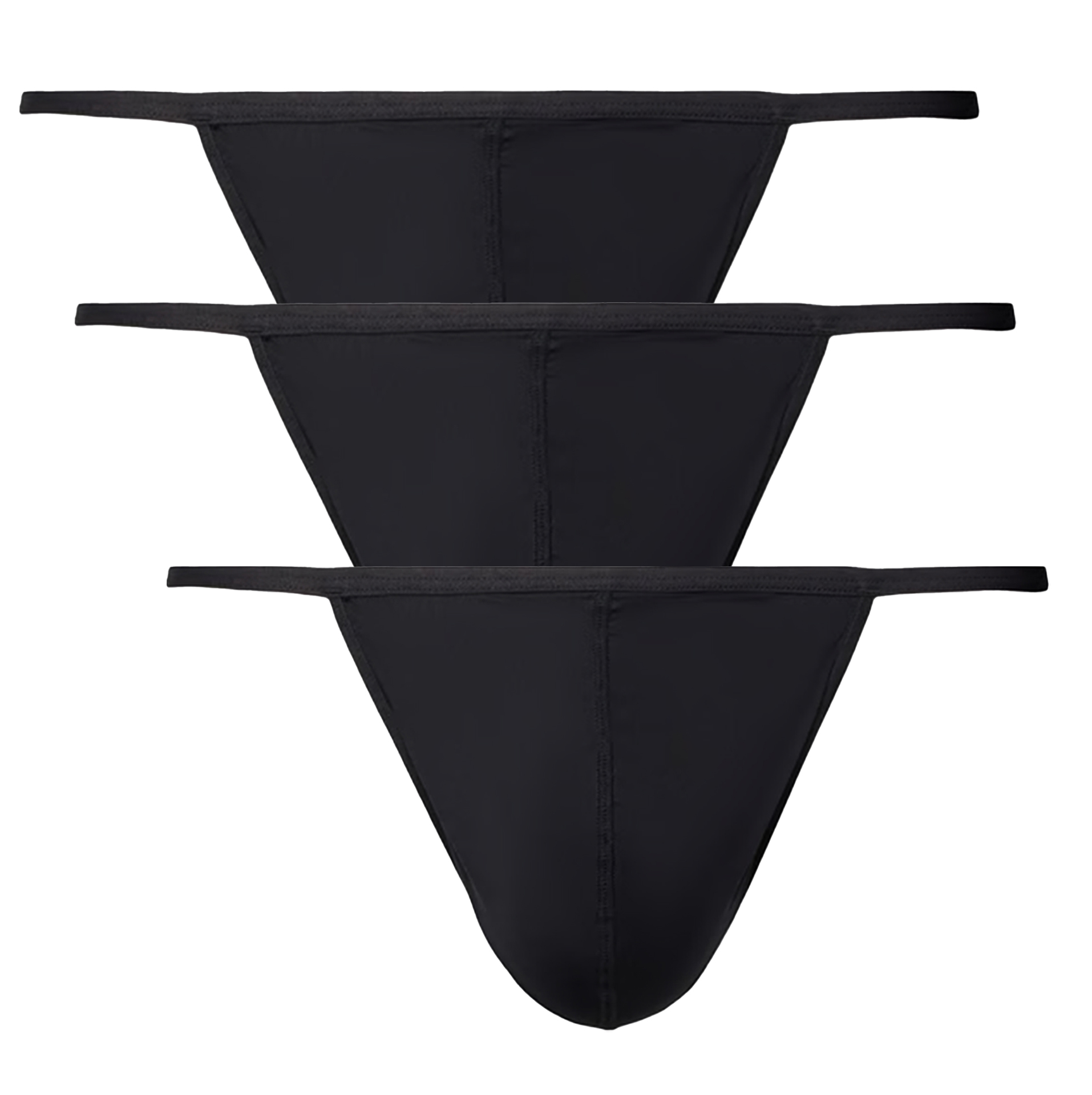 Hom G-string Plumes 3-pack zwart