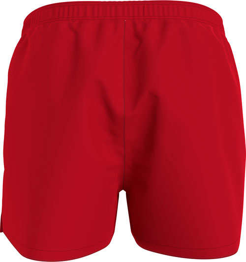 Calvin Klein zwemshort medium drawstring rood achterkant