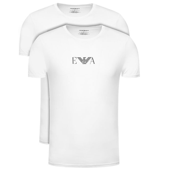 Armani T-shirts 2-pack wit Monogram