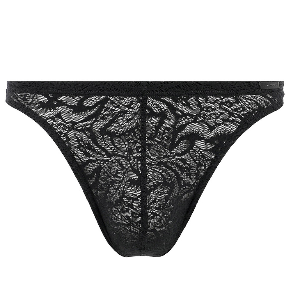 Hom Temptation string Free cut lace zwart