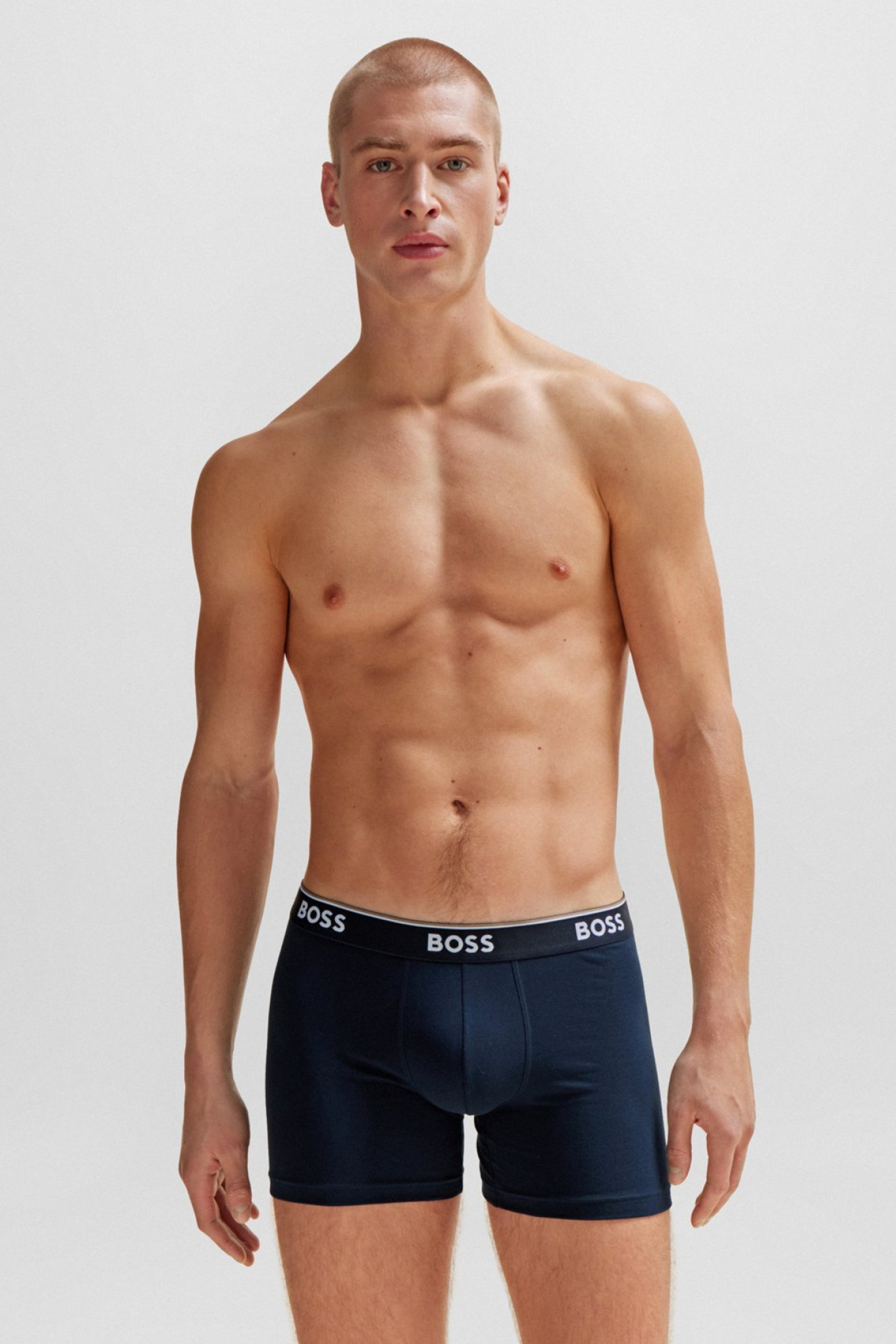 Boss boxershorts Power 3-pack donkerblauw