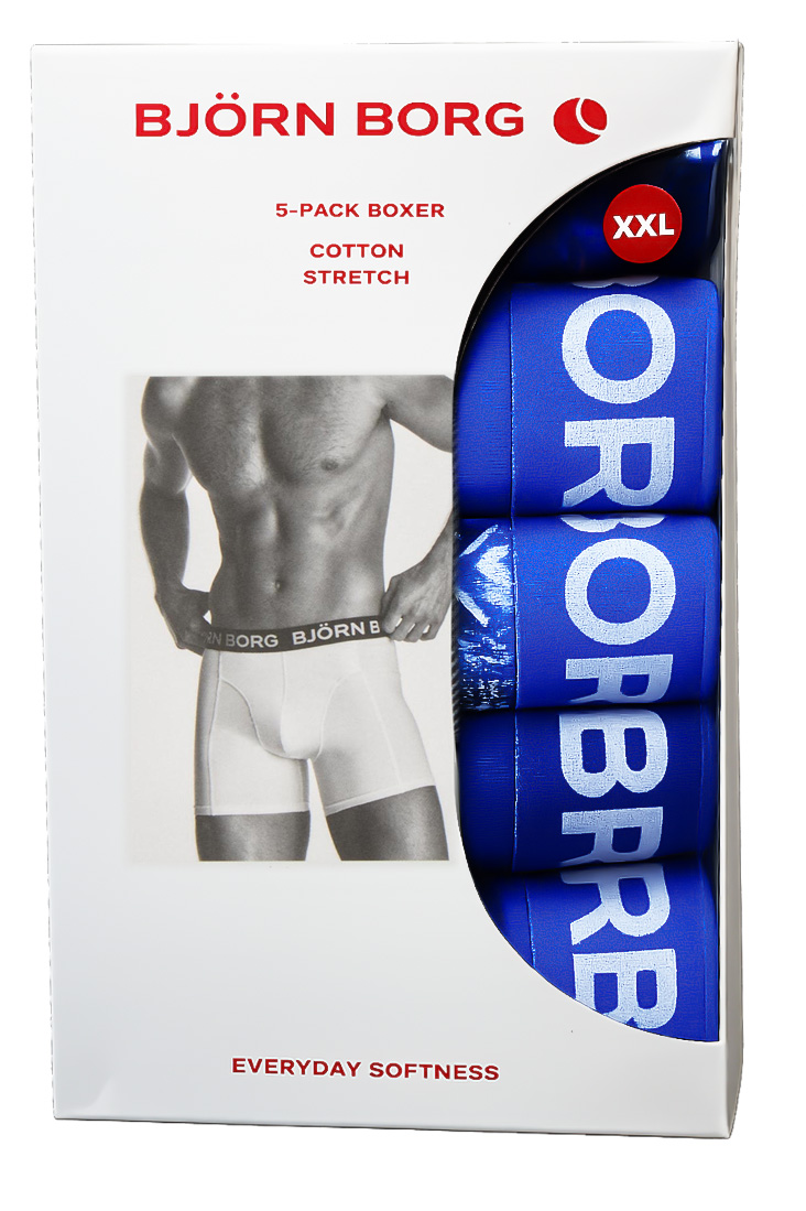 Bjorn Borg boxershorts cotton stretch 5-pack blauw