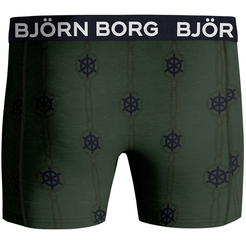 Bjorn Borg Core boxershorts groen 2-pack achterkant