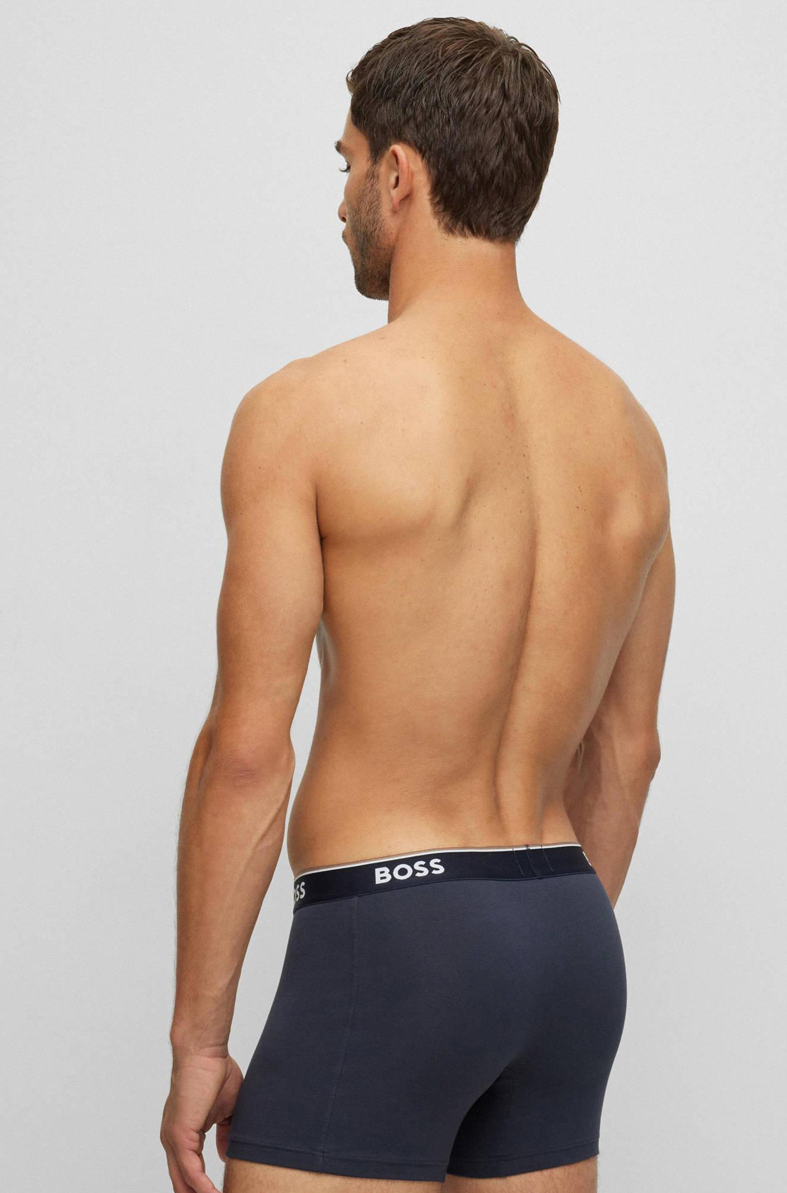 Boss boxershorts Power 3-Pack antraciet-grijs-zwart