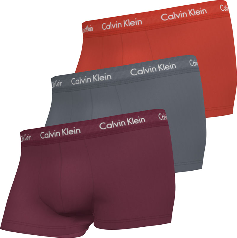 Calvin Klein low rise boxershorts 3-pack rood