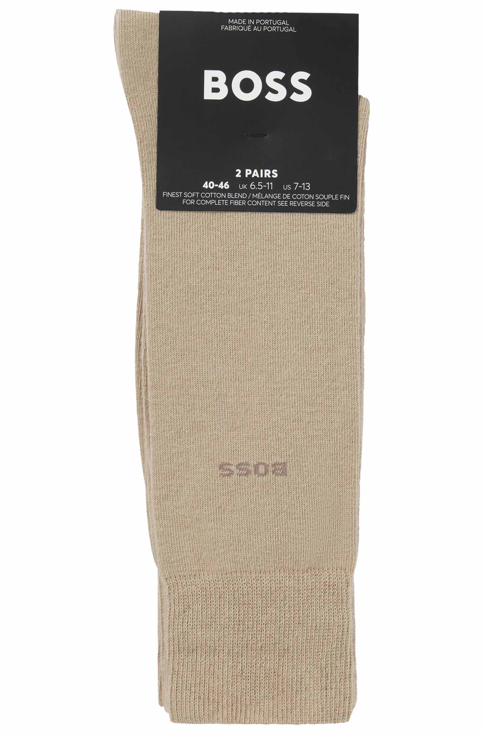 BOSS Sokken 2-paar beige