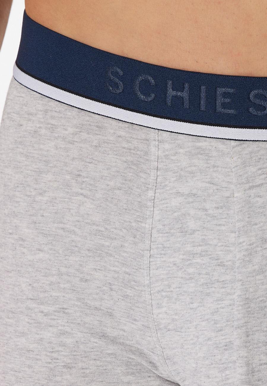Schiesser Boxershorts 95/5 3-pack rood-blauw-grijs