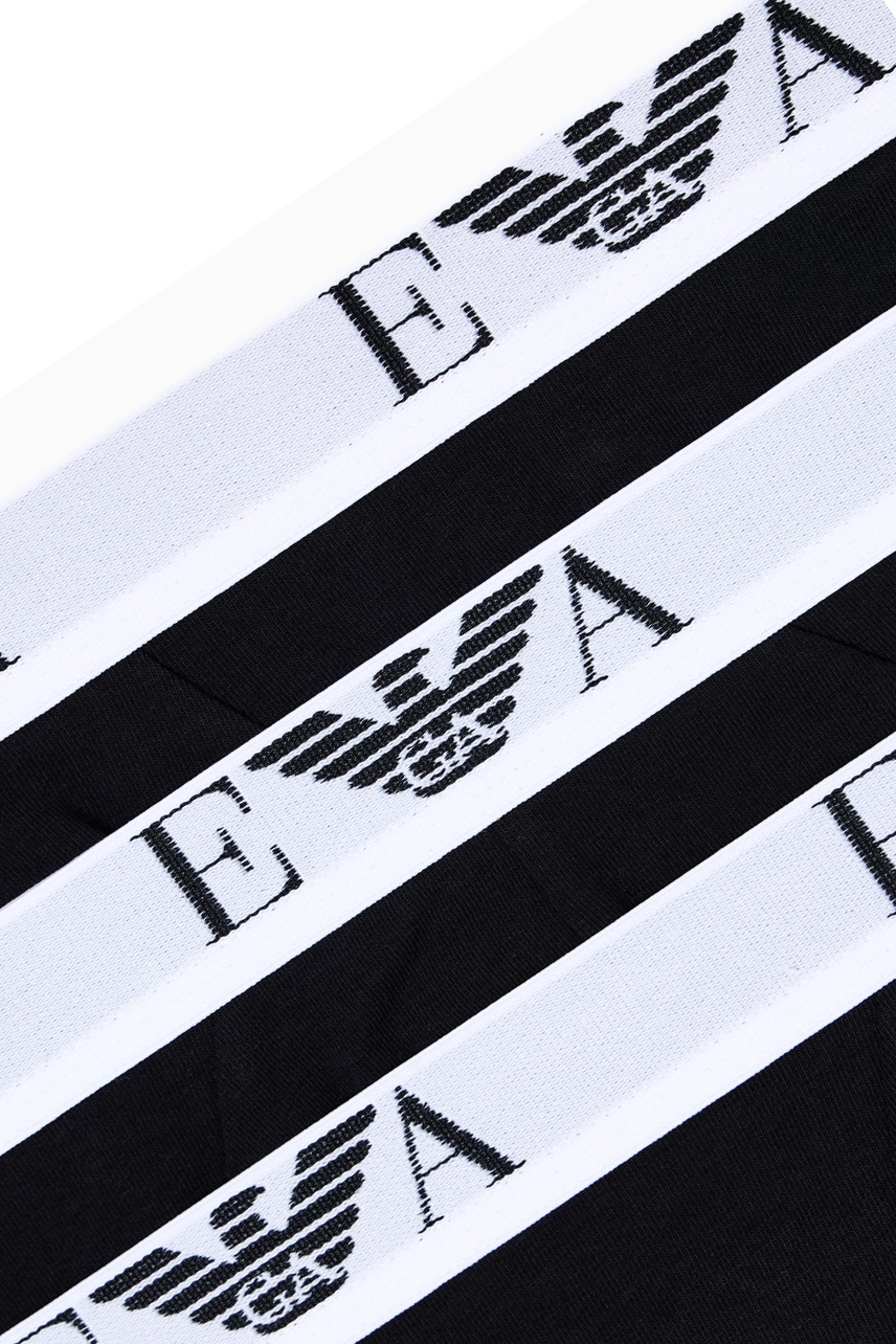Armani slips logo band 3-pack zwart