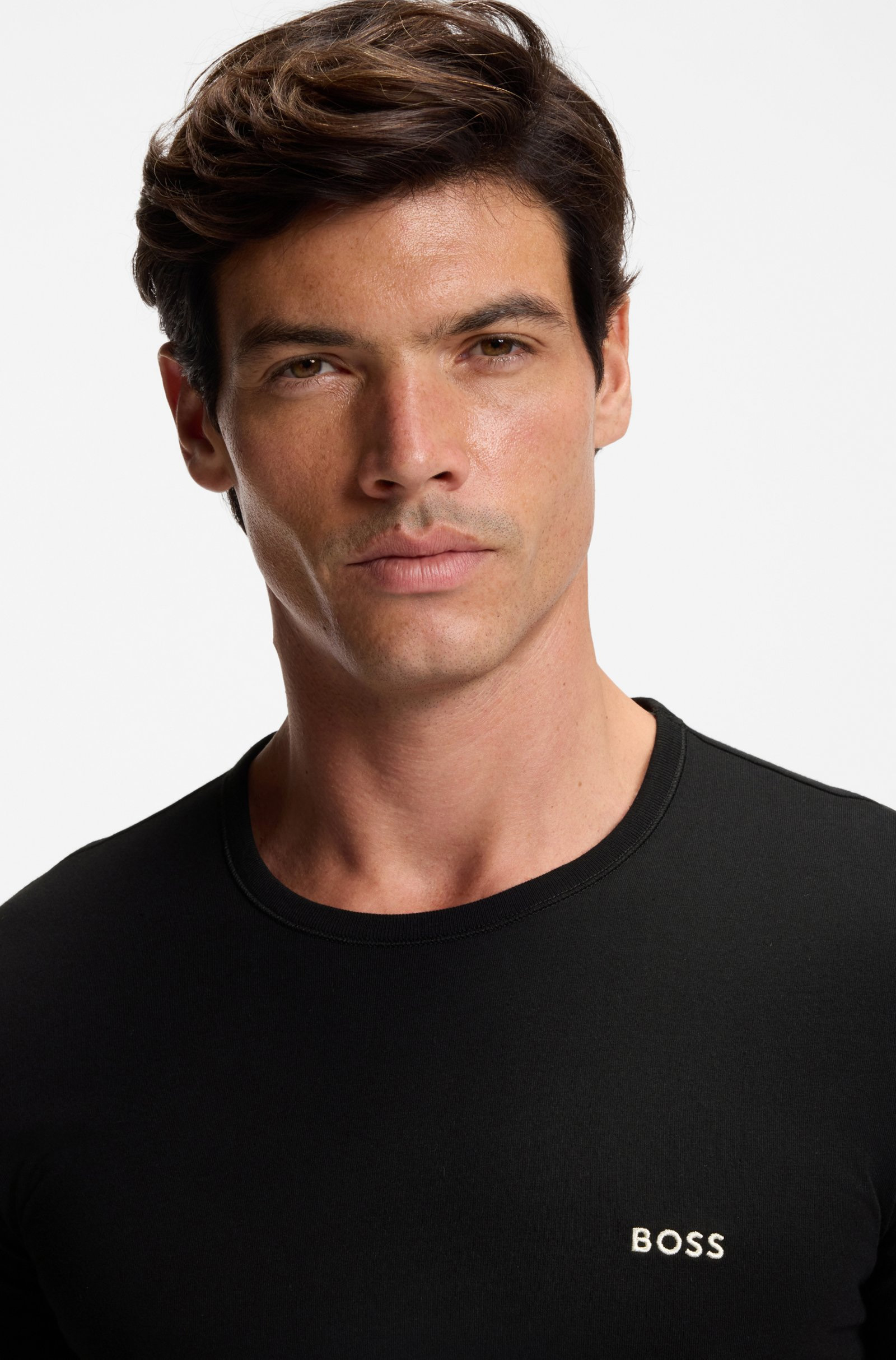 Boss T-shirt Classic 3-pack antraciet-zwart-groen