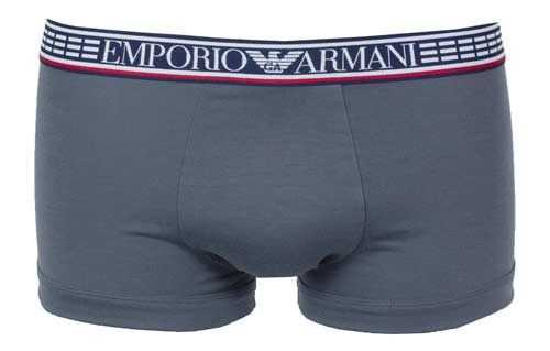 Armani Silver Fit boxershorts grijs voorkant