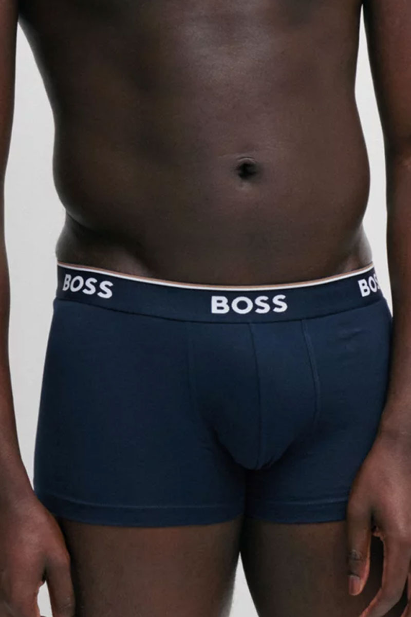 Hugo Boss Power boxershort - trunk 3-pack zwart-blauw