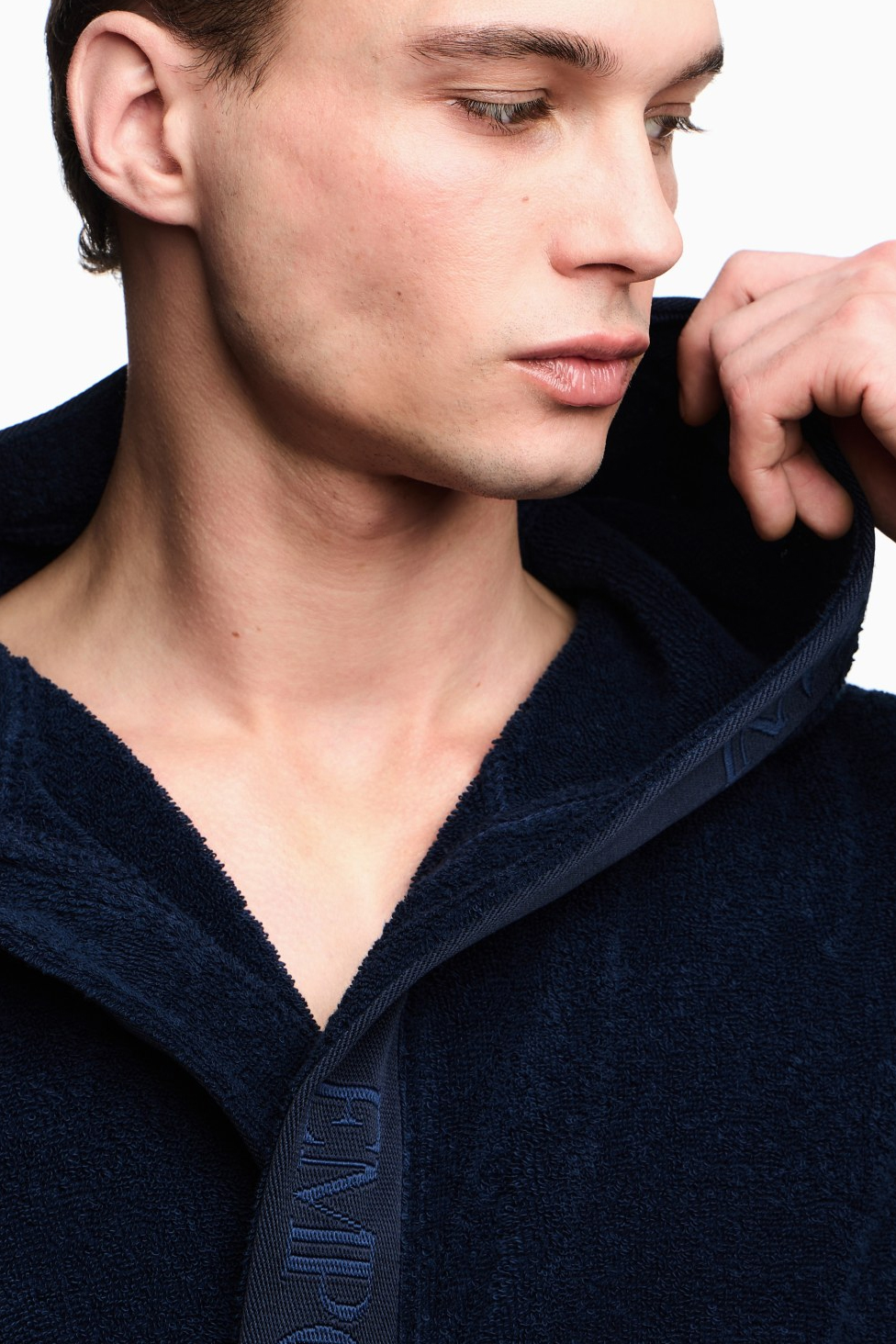 Armani Badjas met logo blauw