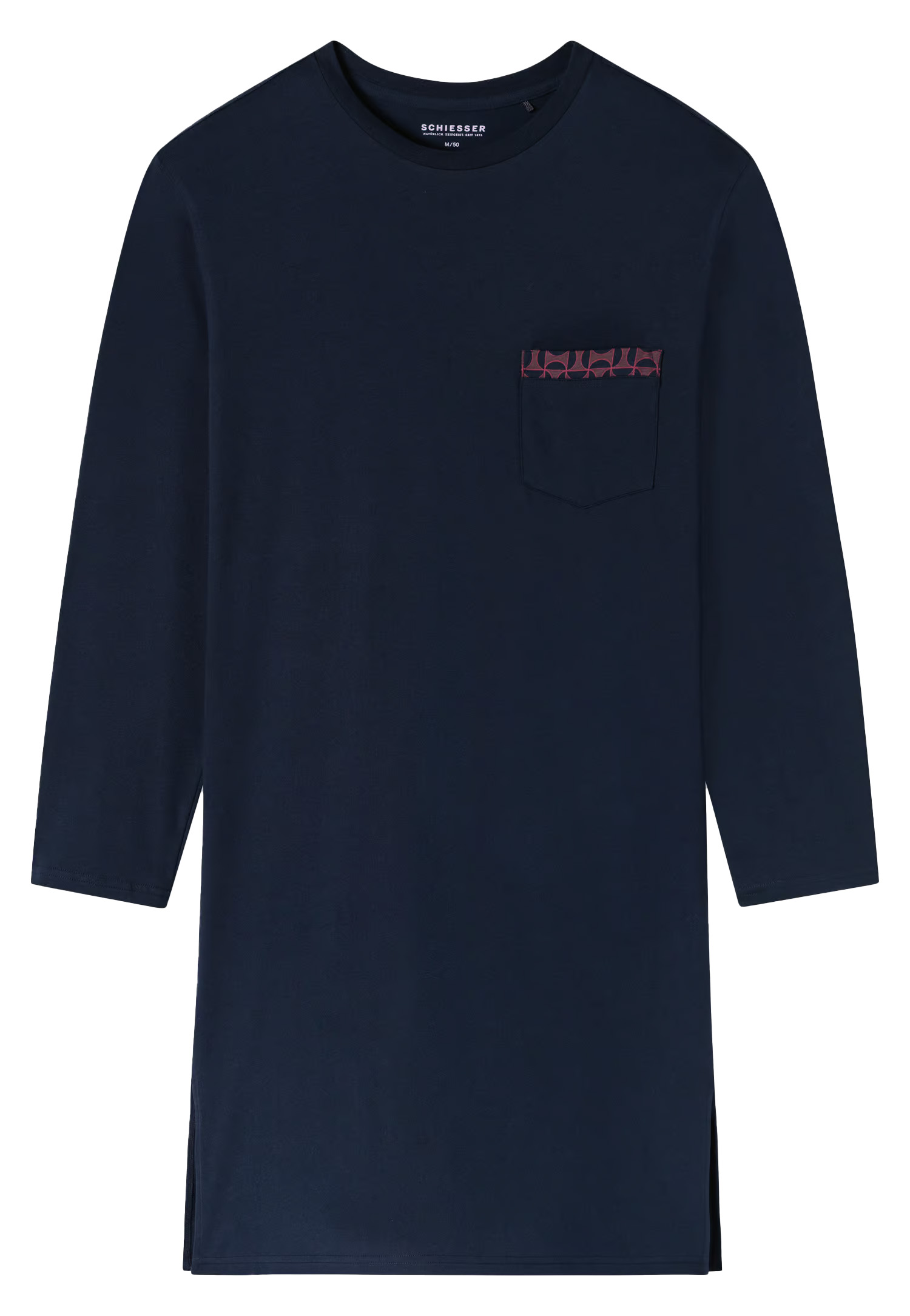 Schiesser nachthemd marine blauw