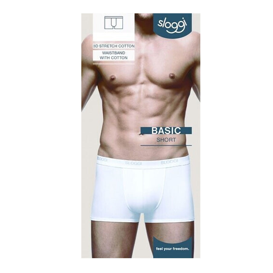 Sloggi Basic boxershort voorkant wit verpakking