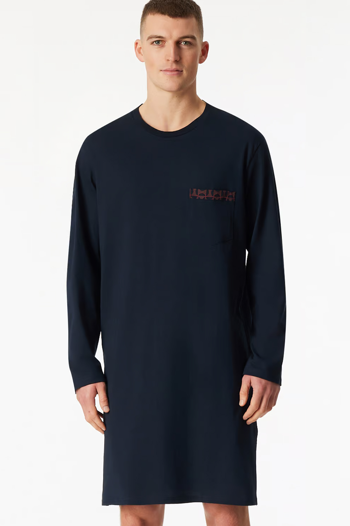 Schiesser nachthemd marine blauw