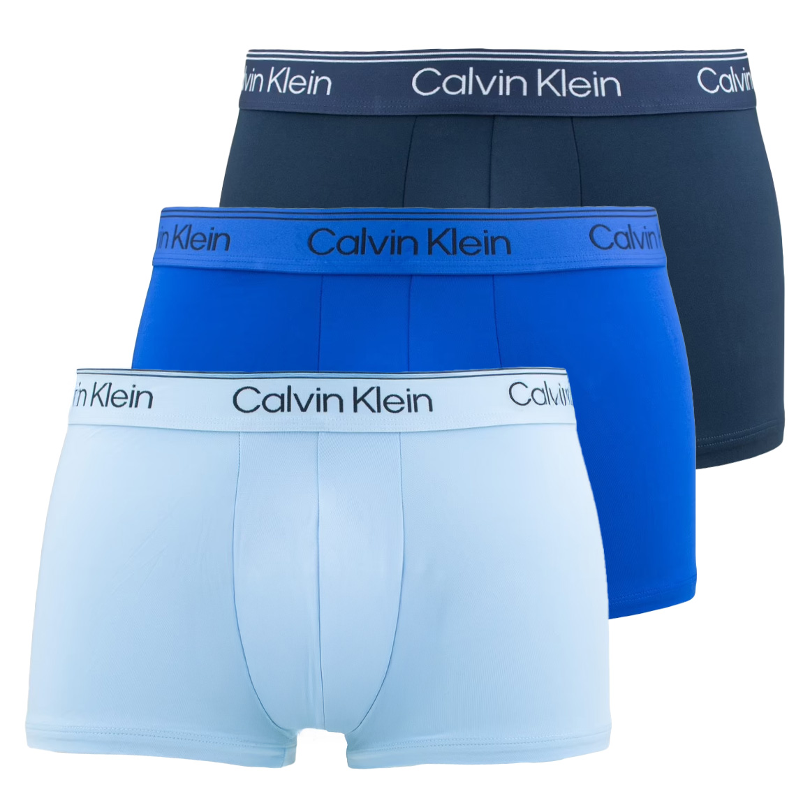  Calvin Klein microfiber low rise trunk 3-pack blauw