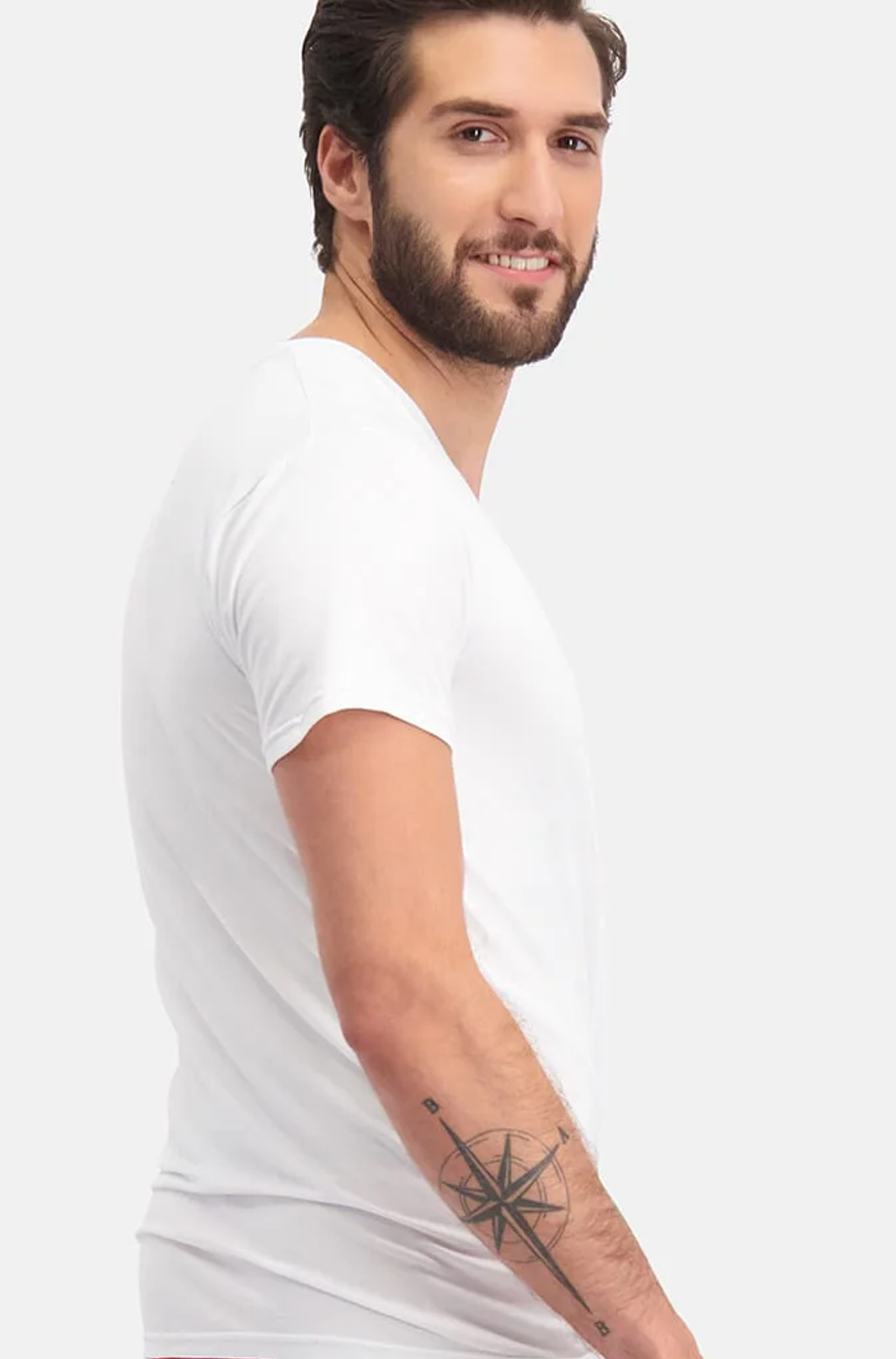 Bamboo basics T-shirts Velo 2-pack wit