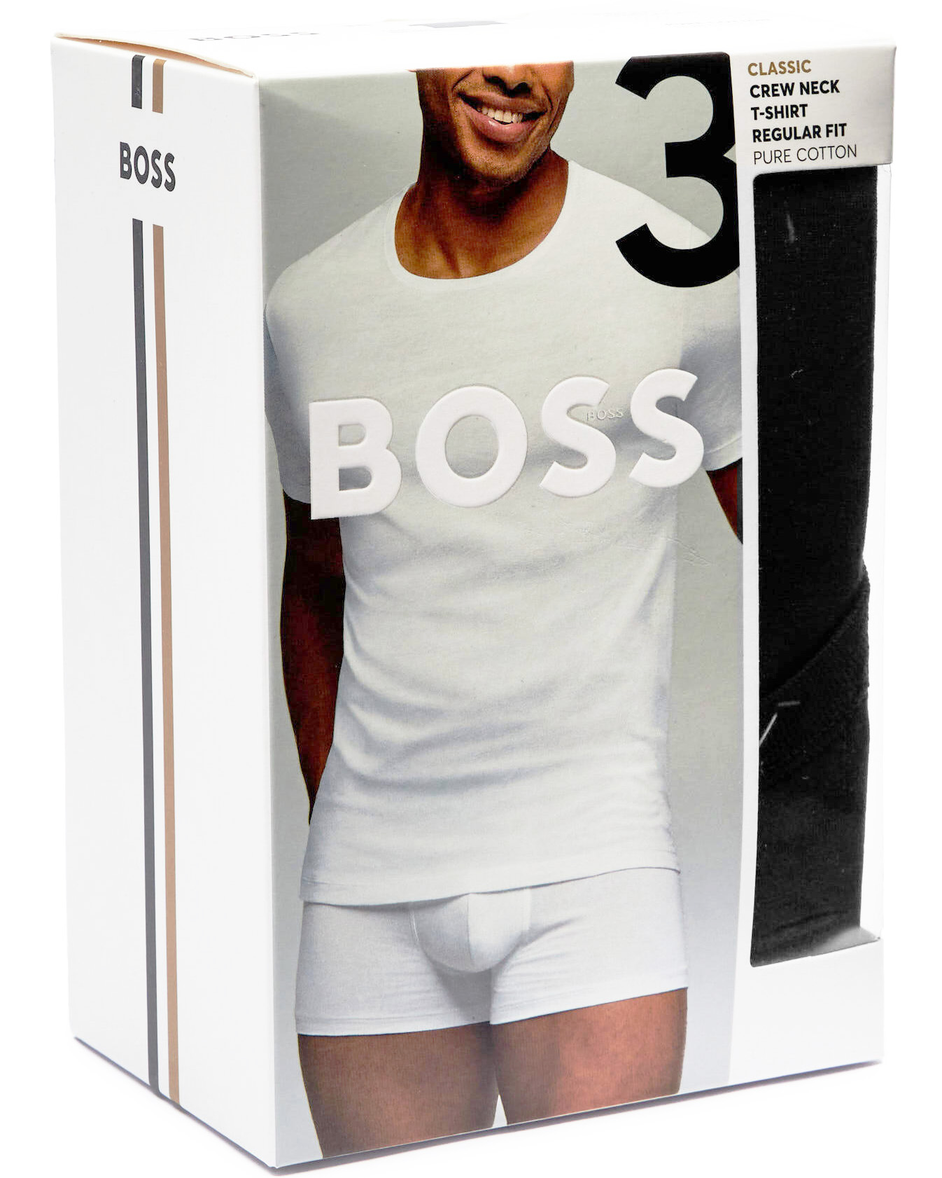 Boss T-shirt O-hals Classic 3-Pack zwart
