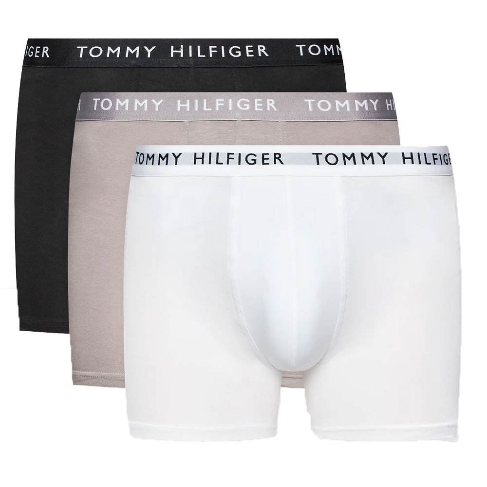Tommy Hilfiger boxershorts 3-pack grijs-zwart-wit