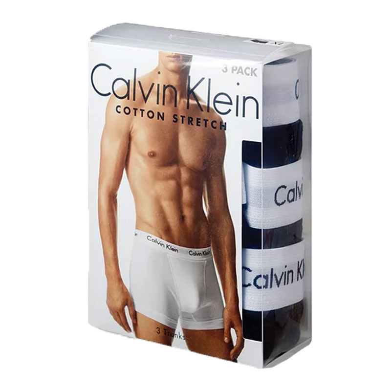 Calvin Klein boxershorts low rise zwart-wit 3-pack verpakking